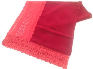 ビロードレース花模様ショール